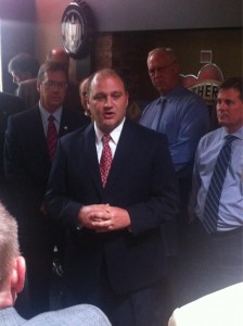 Hoskins announced his intentions on Tuesday at an event in downtown Jefferson City. (Photo: Twitter)