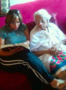 Jamilah and her grandmother, Evelyn Williams
