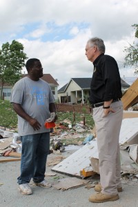 Nixon spoke with Keith, whose home was destroyed in the storm last night.