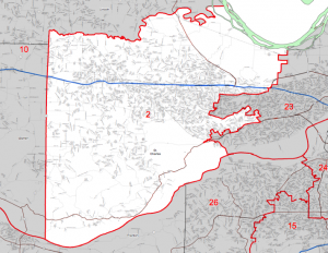 A map of the Senate district (via senate.mo.gov)