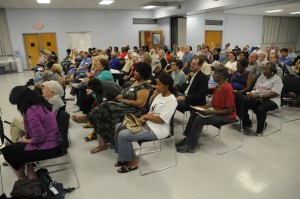 The audience gathered at the town hall meeting. (Photos by Brittany Ruess)