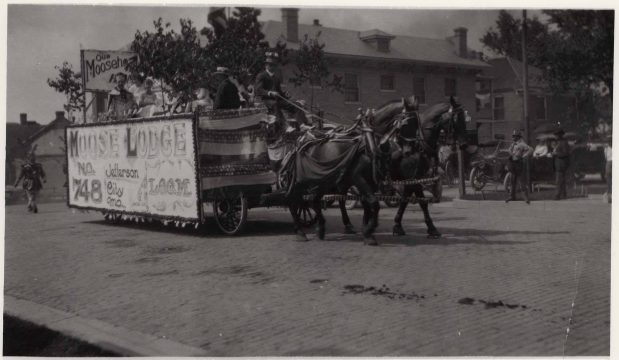 June 24, 1915 - Parade to celebrate the laying of the cornerstone of the Missouri Capitol (Photo Compliments of the Missouri State Archives)