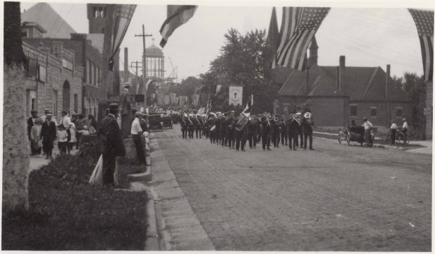 June 24, 1915 - Parade to celebrate the laying of the cornerstone of the Missouri Capitol (Photo Compliments of the Missouri State Archives)