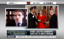 Hawley discussing his former boss Justice Roberts before his Obamacare decision. 