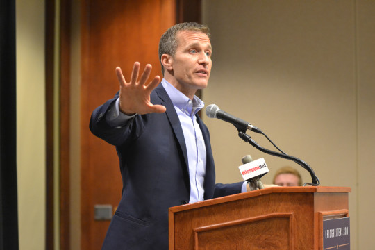 Eric Greitens speaks at a campaign event at the University of Missouri Oct. 1, 2015. (Travis Zimpfer/THE MISSOURI TIMES)