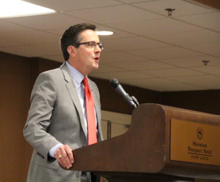 Schaefer at attorney general debate, February 27, 2016 TRAVIS ZIMPFER