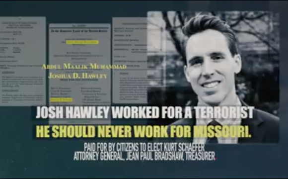 Schaefer ad against Hawley
