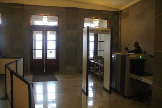 New metal detectors have been installed at the main entrances in accordance with the orders to increase security at the Missouri State Capitol.