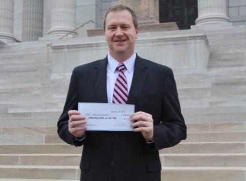 State Treasurer Eric Schmitt set a new record, becoming the first State Treasurer in Missouri history to return $1,000,000 in unclaimed property in their first 11 days in office.