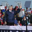 Gov. Mike Parson speaks ahead of President Donal Trump's arrival at a campaign rally (ALISHA SHURR/THE MISSOURI TIMES.)