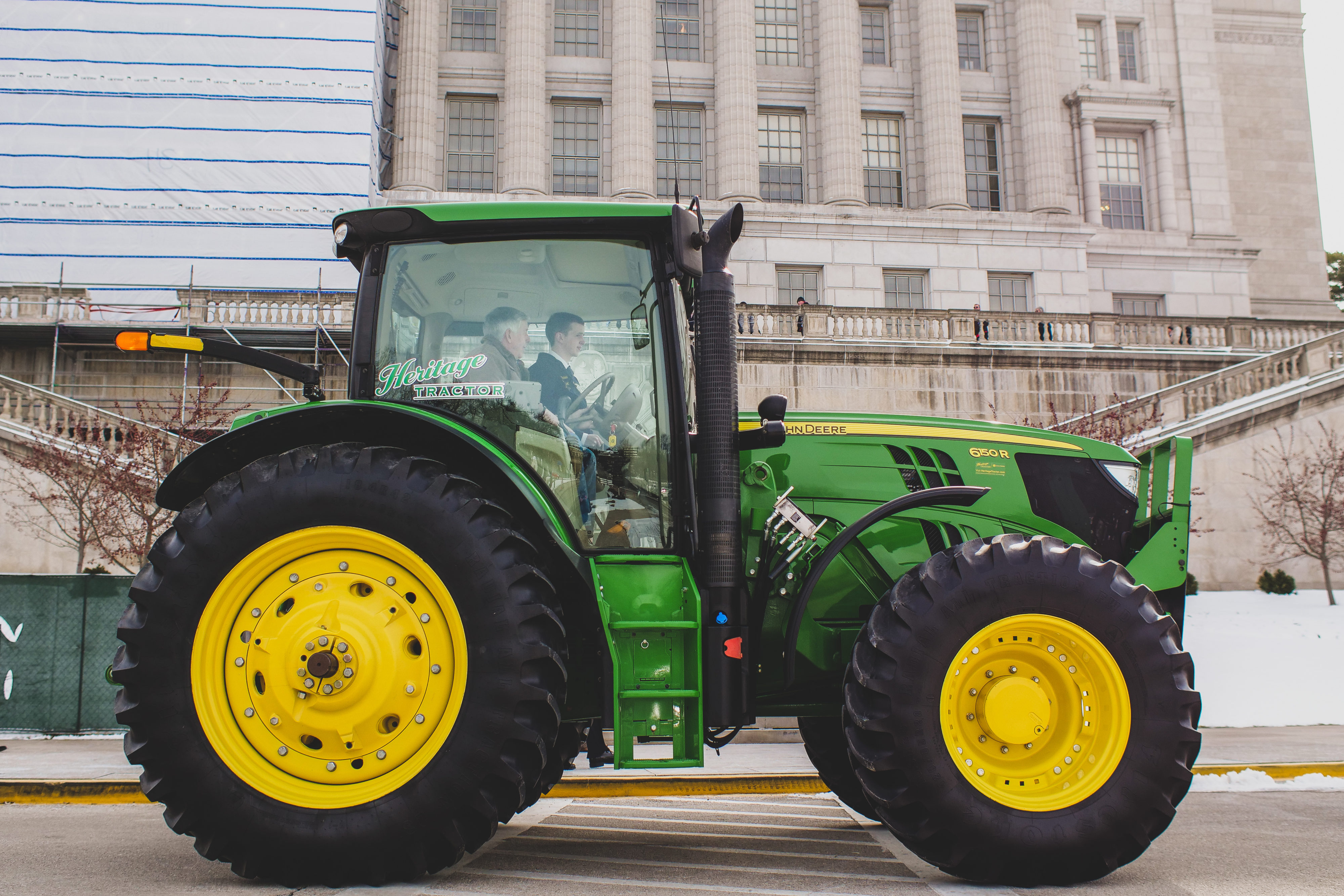 Gov Parson drives tractor to work, Agriculture