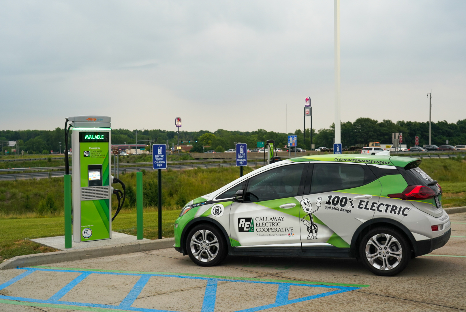 Callaway Electric Coop electric vehicle charging station, Volkswagen Trust