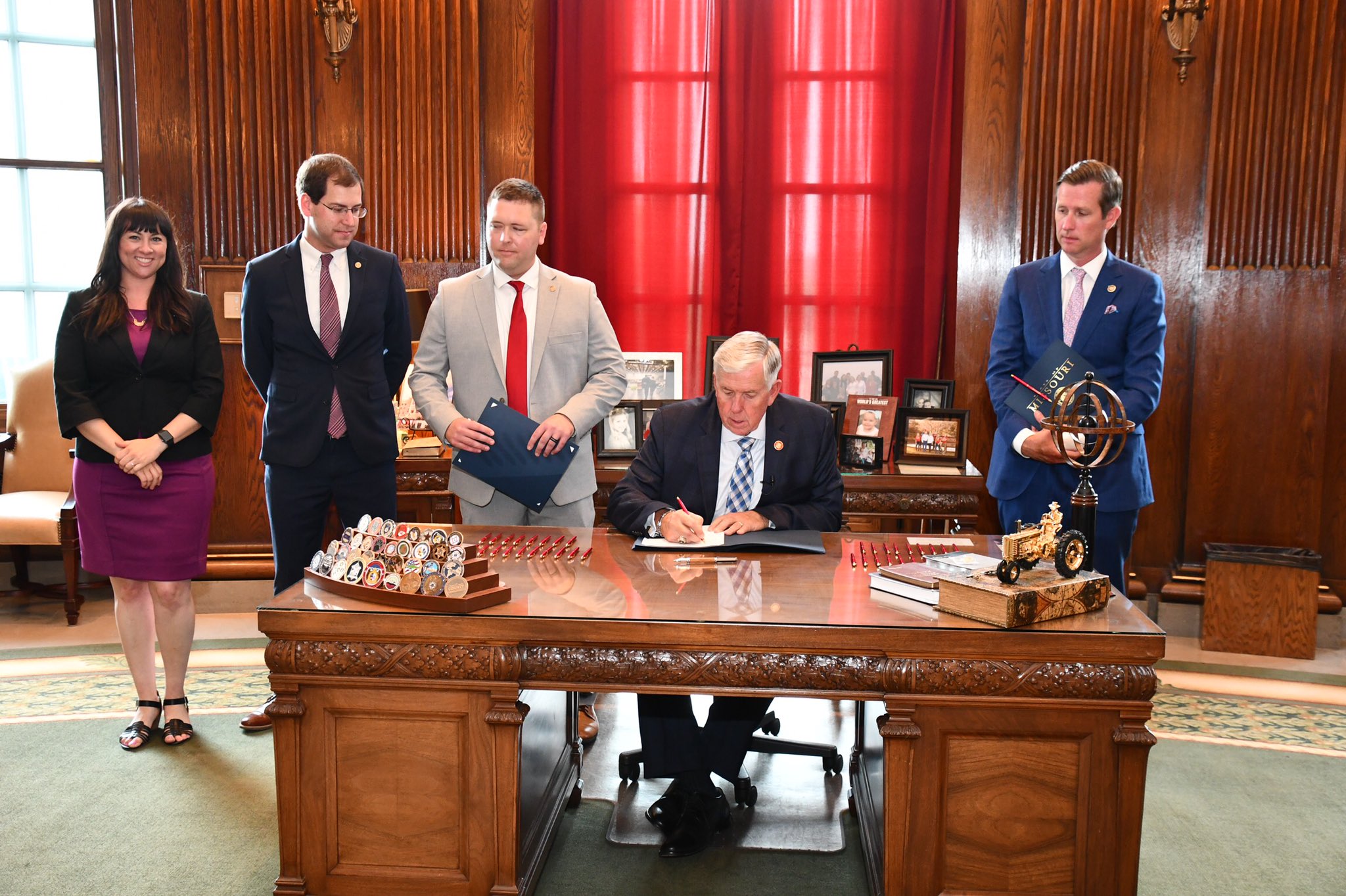 Parson signs dock/cybersecurity bill